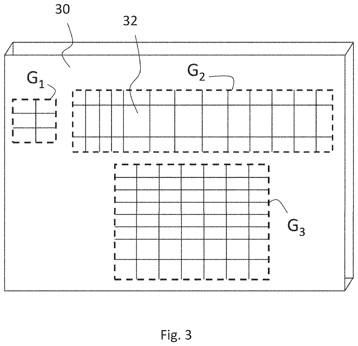 Diffractive grating with variable diffraction efficiency and method for displaying an image