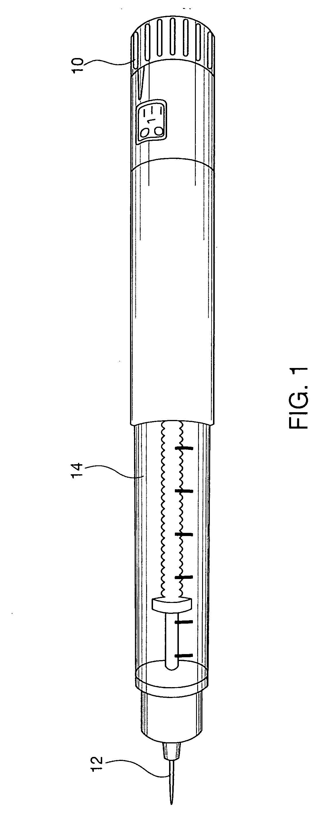 Apparatus for use in injecting insulin from a filled syringe