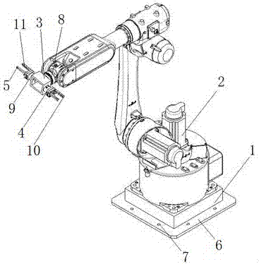 Symmetrical-gripping-jaw fixture capable of rotating 180 degrees