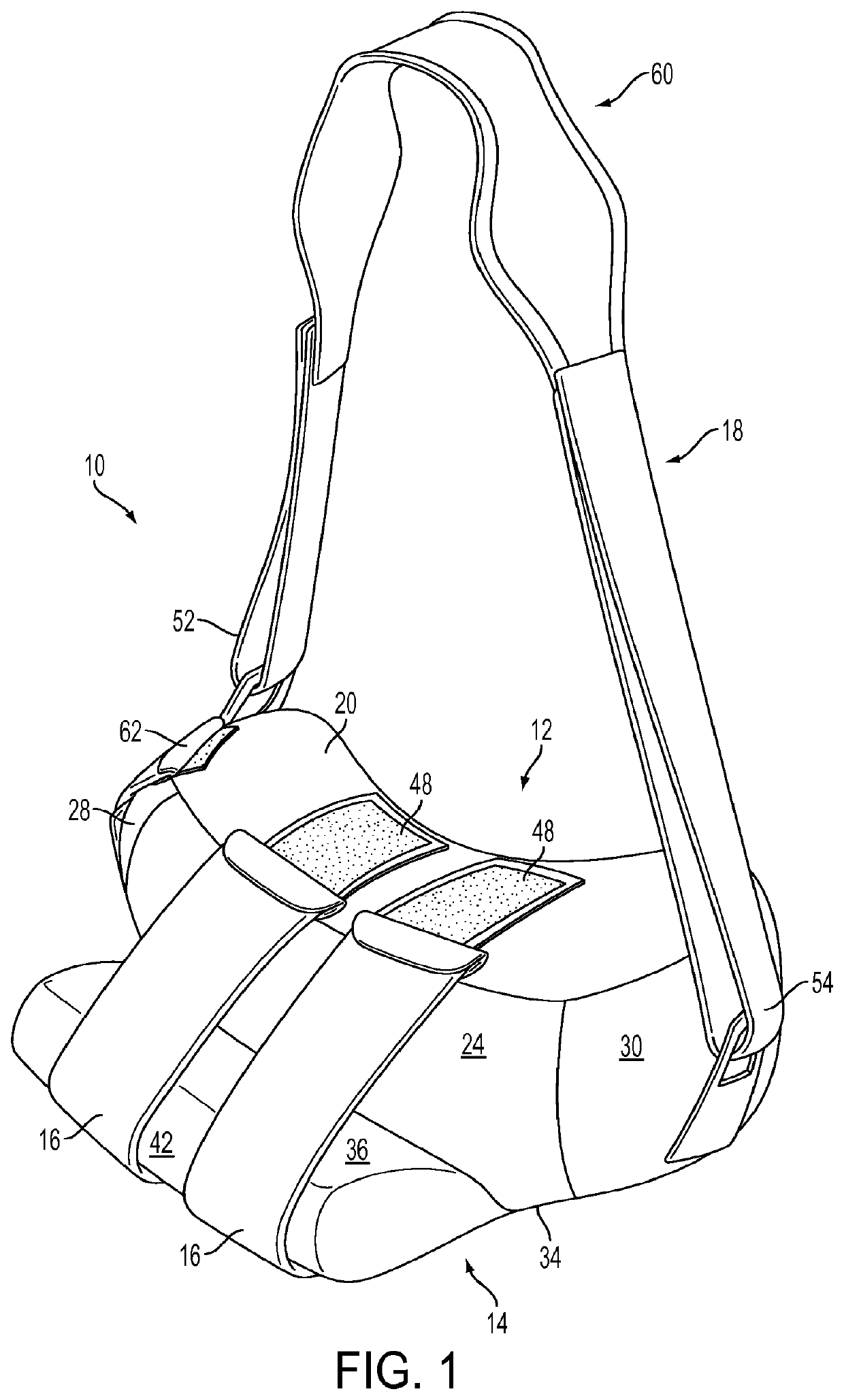 Shoulder and arm restraint