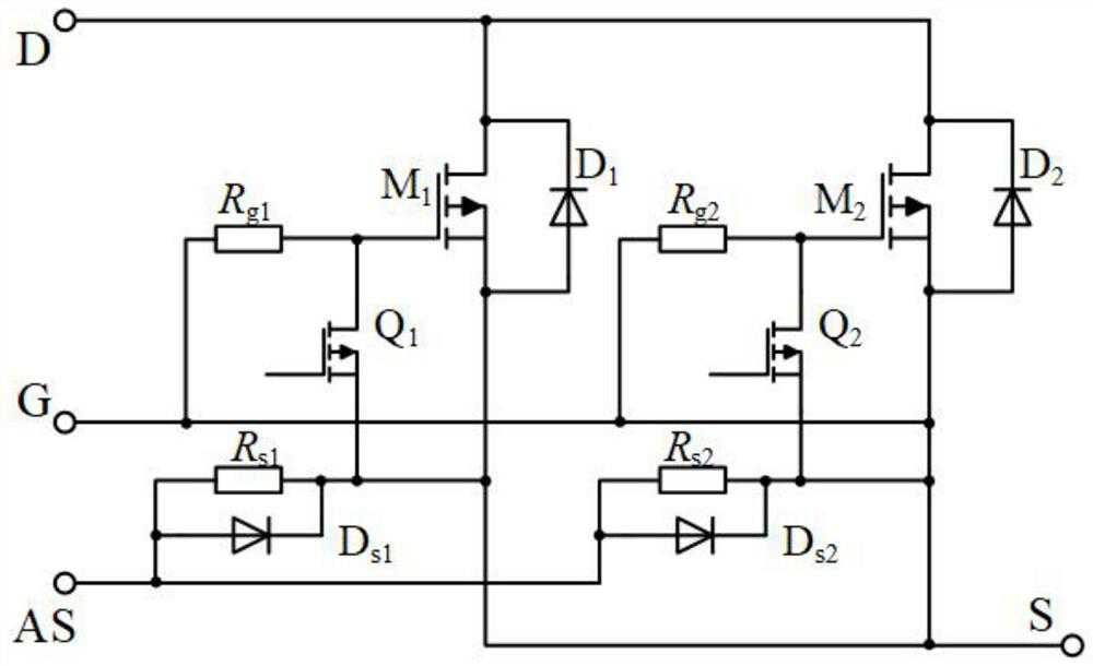 Drive circuit suitable for parallel connection of SiC MOSFET