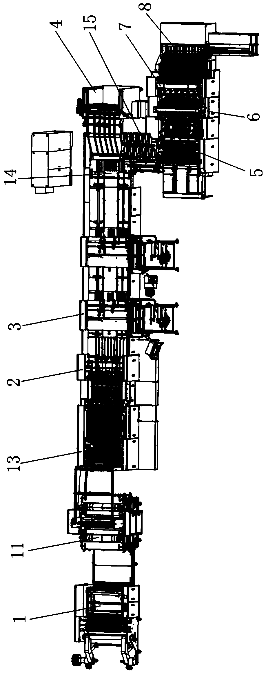 Full-automatic notebook production line