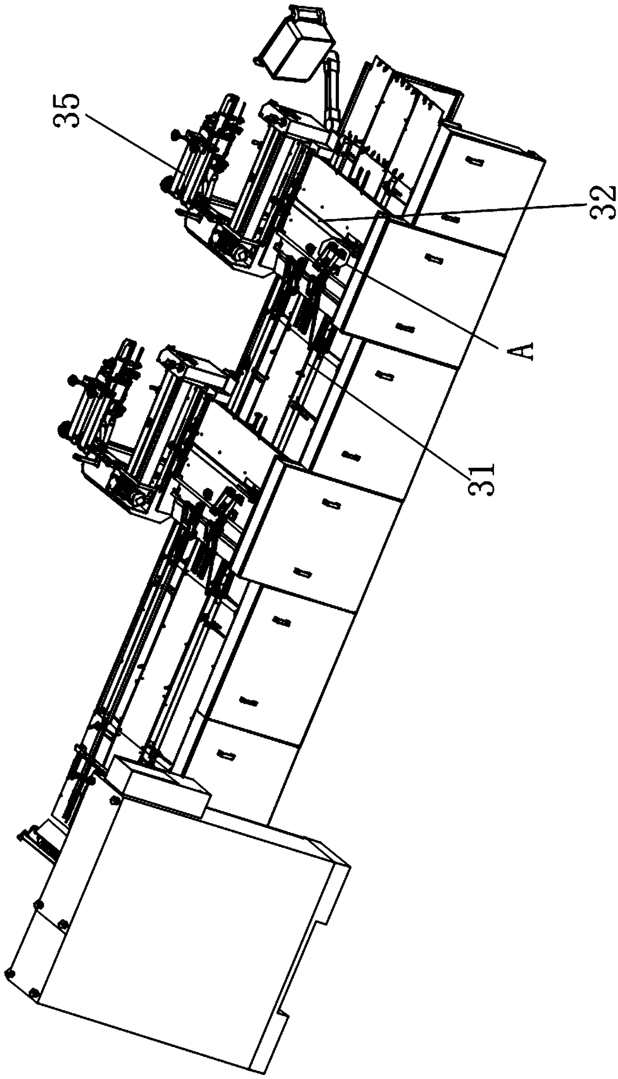 Full-automatic notebook production line