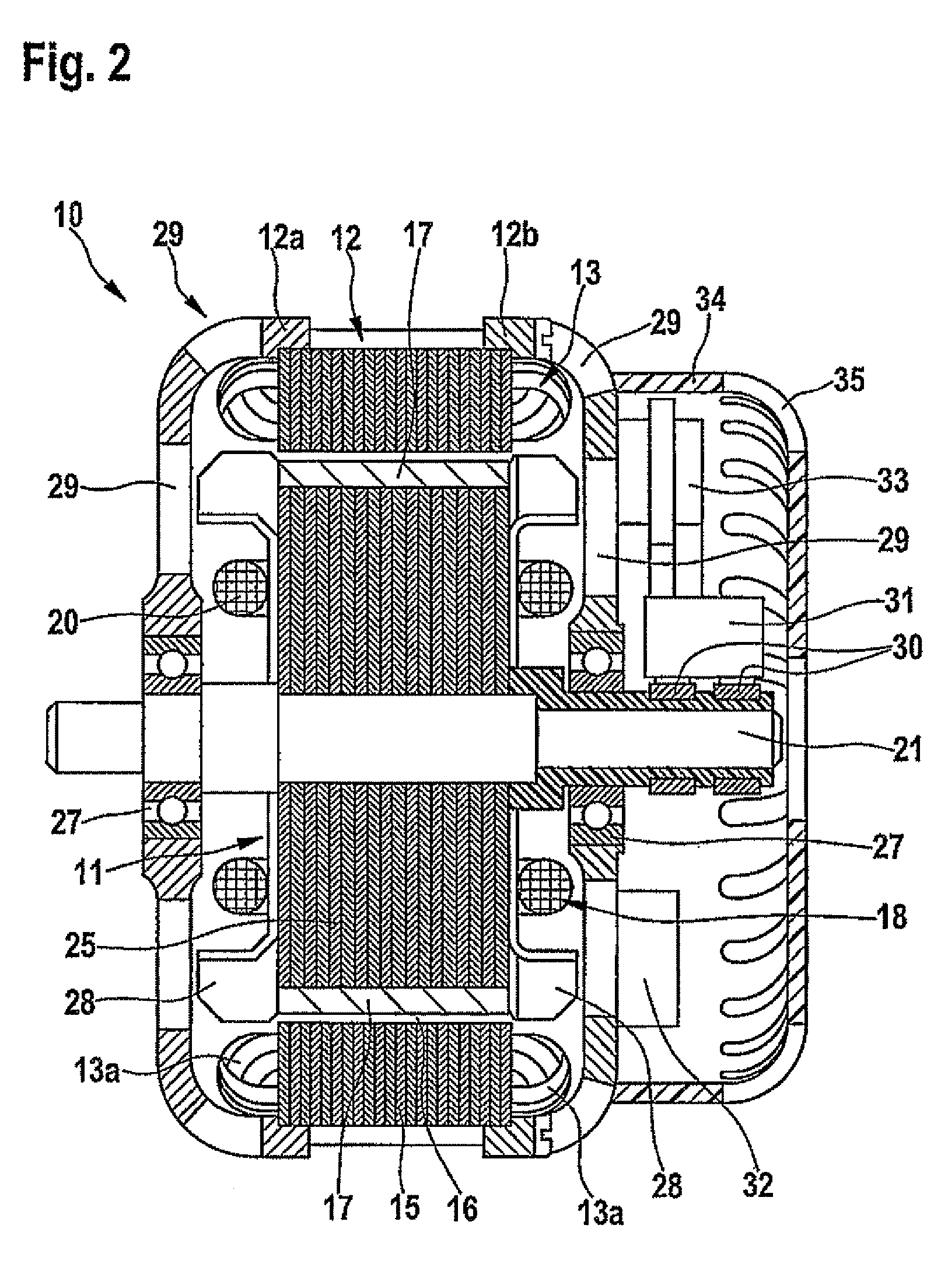 Electric machine having a hybrid-excited rotor