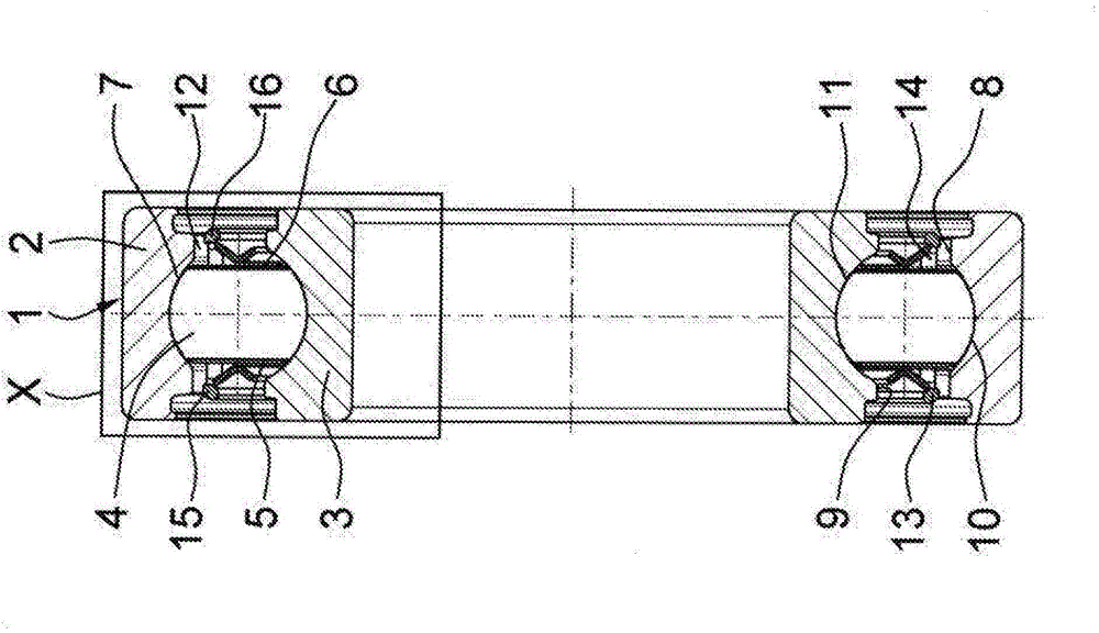 Ball roller bearing