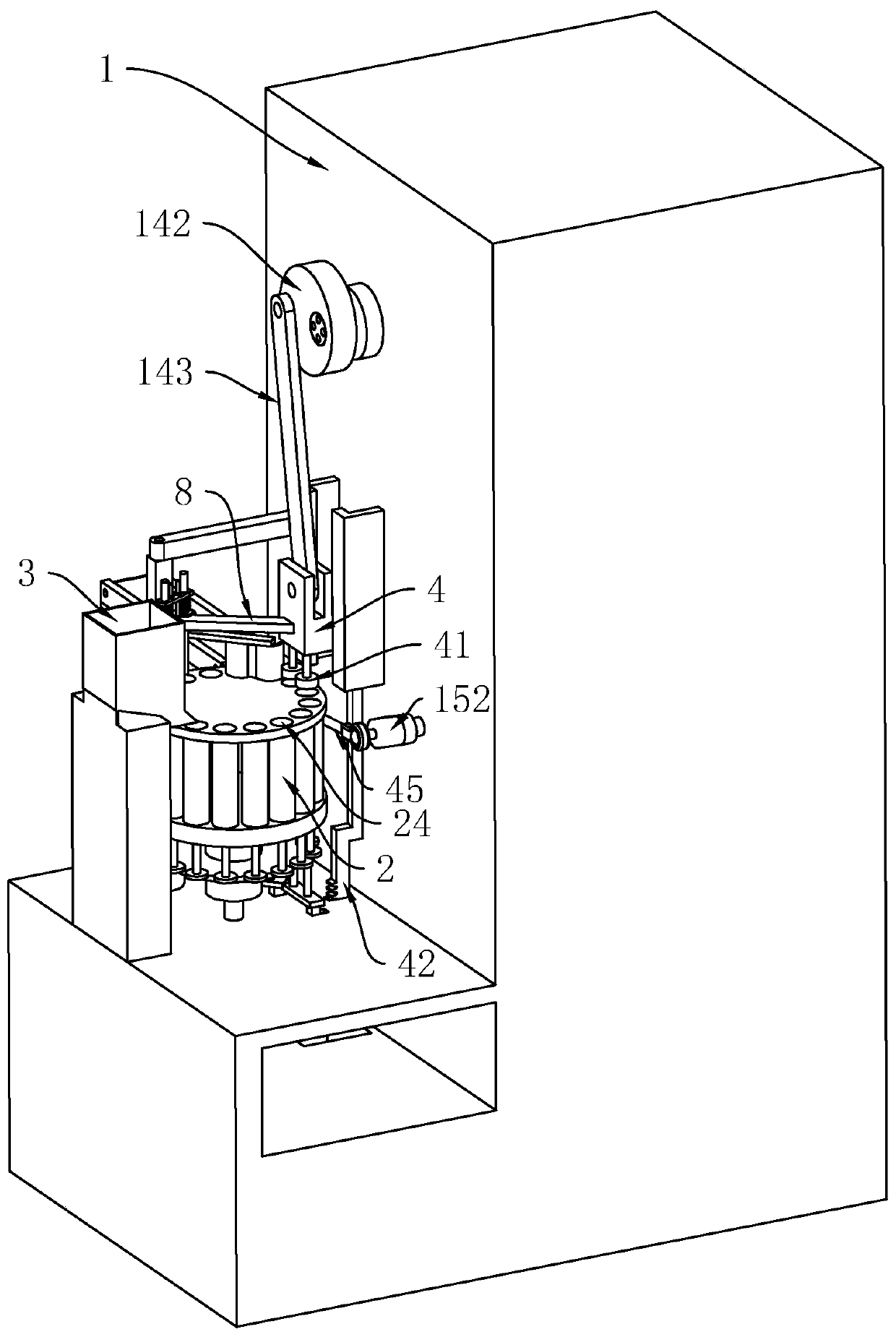 Wax column forming equipment