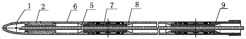 A seamless steel pipe piercing machine ejector