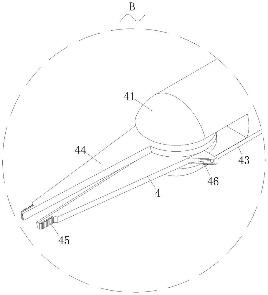 Cotton fiber underlaying tool for treating paronychia