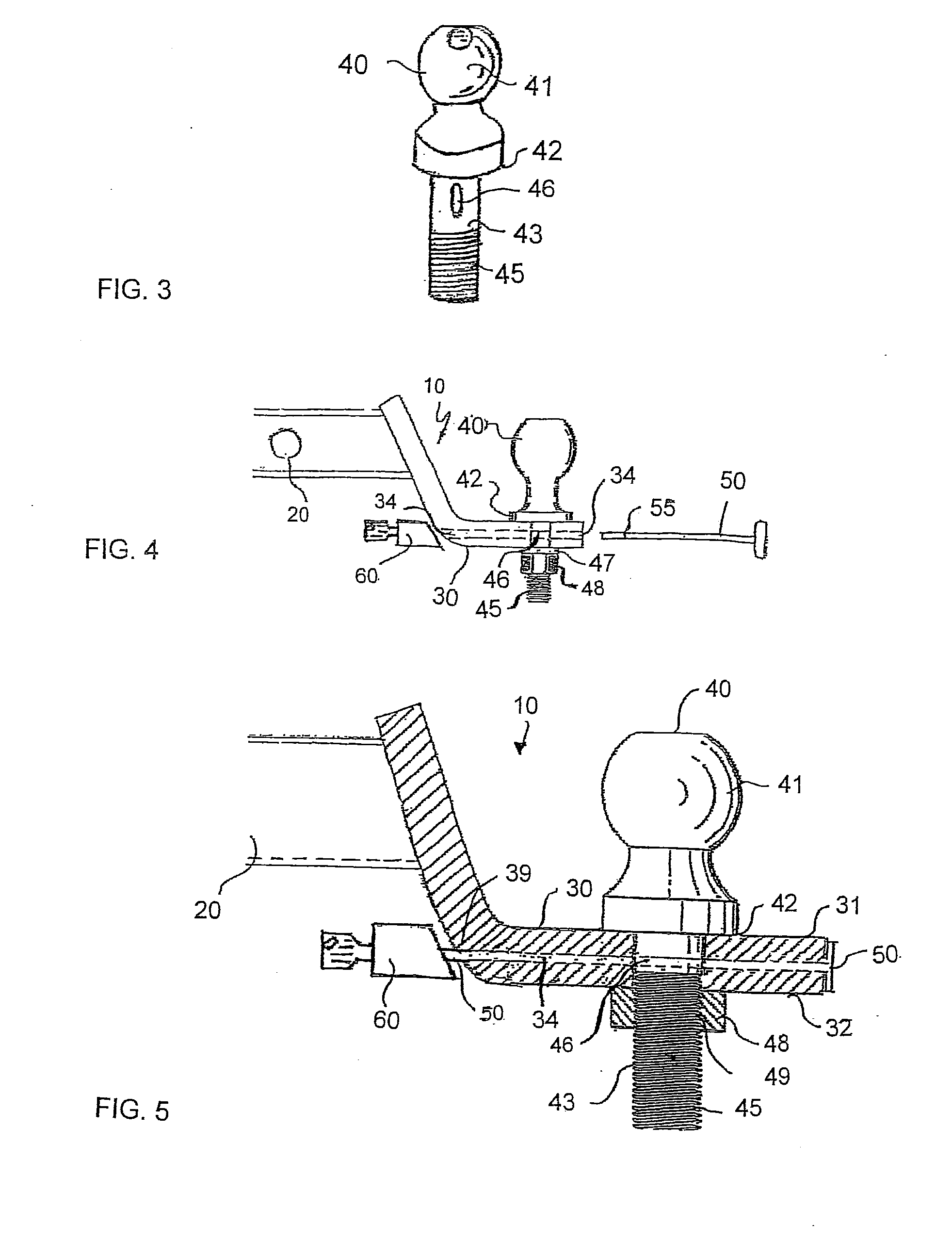 Multi-Function Anti-Rotational/Anti-Theft Hitch Ball Assembly