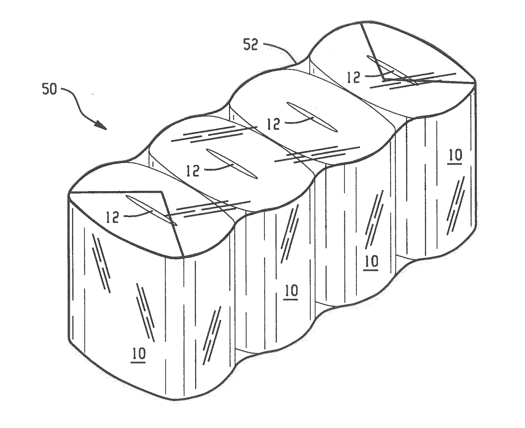 Compressed Hollow Coreless Re-Formable Roll Products