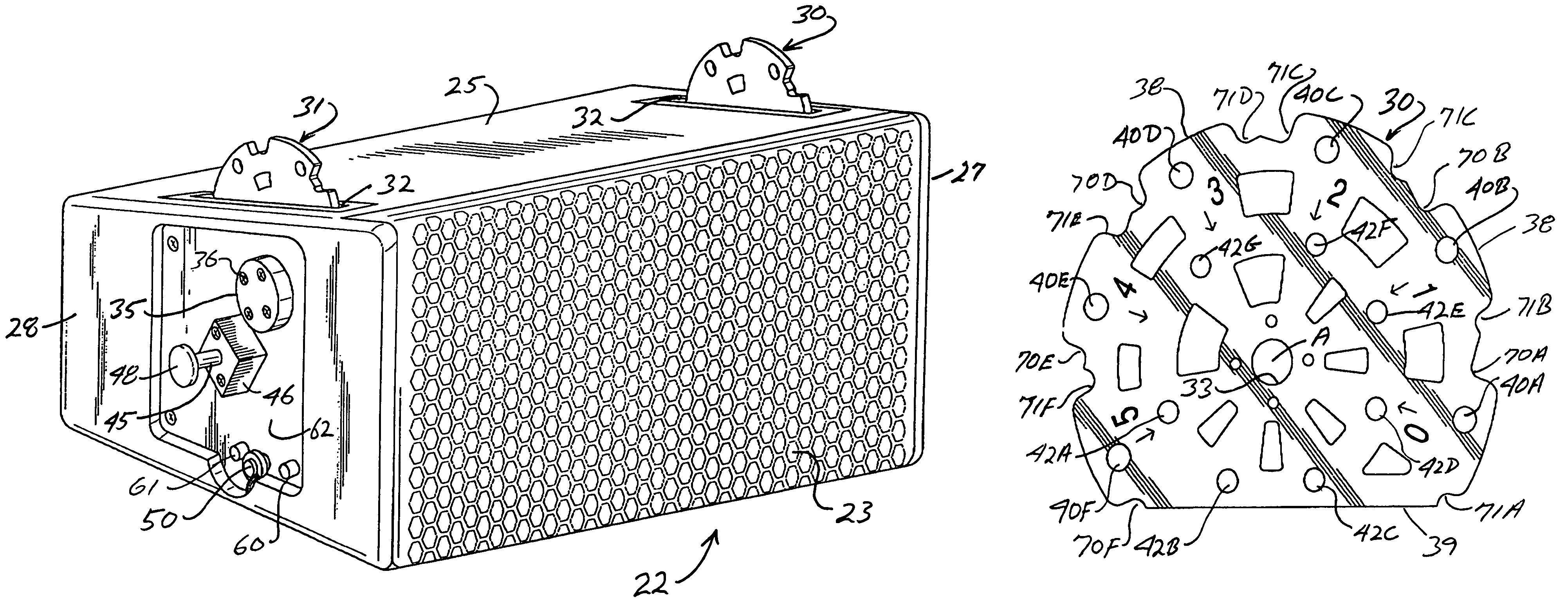 Rigging system for loudspeaker arrays