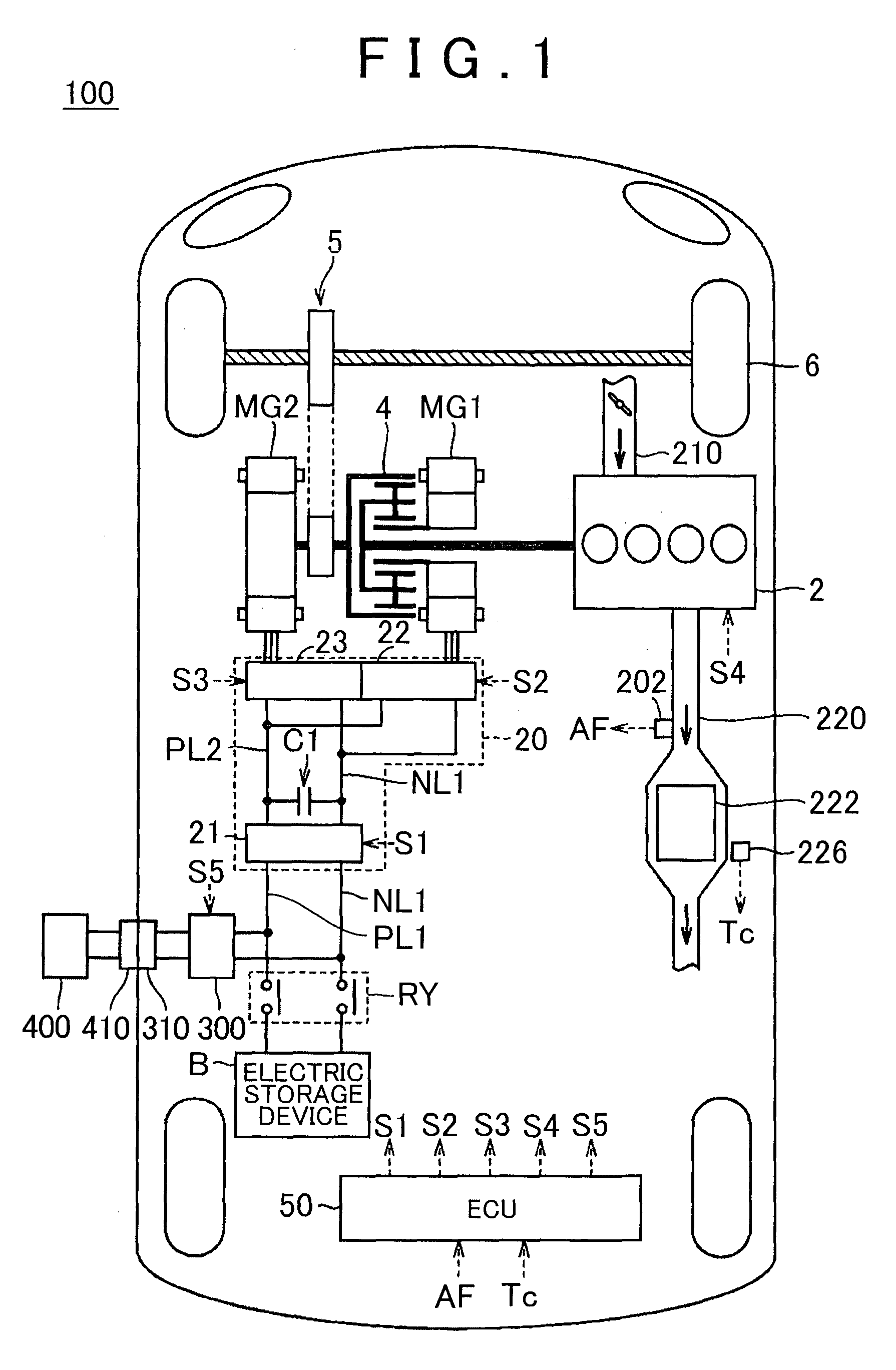 Hybrid vehicle, control method for hybrid vehicle, and controller for hybrid vehicle