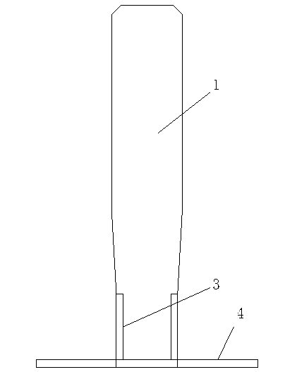 Simple fixing device for senile non-displaced femoral neck or femoral intertrochanteric fracture