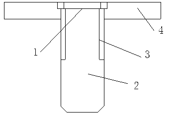 Simple fixing device for senile non-displaced femoral neck or femoral intertrochanteric fracture