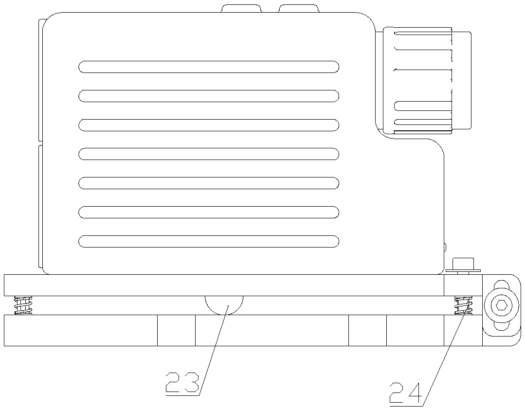 Laser target spot calibration device of laser obstacle clearing system