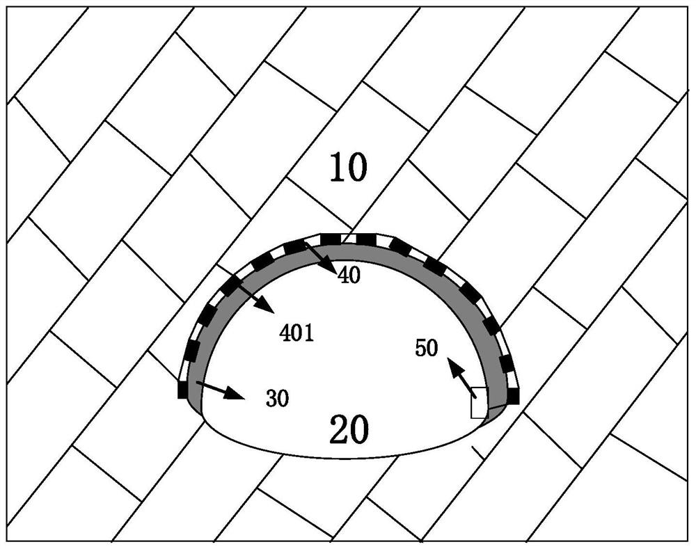 Strip type surrounding rock pressure monitoring device, monitoring method and mounting method