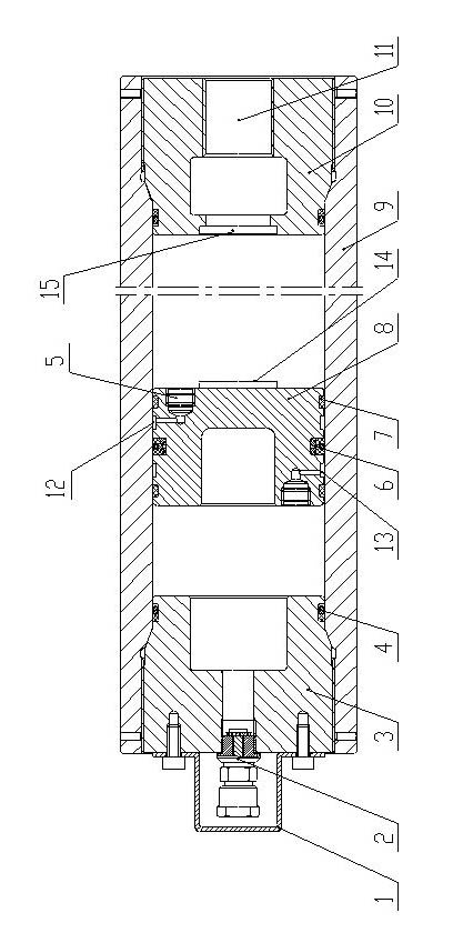 High-pressure piston type accumulator