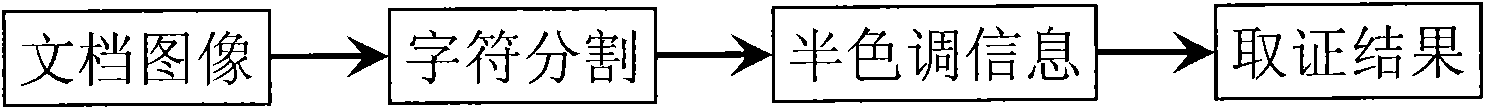 Printed document evidence obtaining method for detecting authenticity of document by using half-tone information