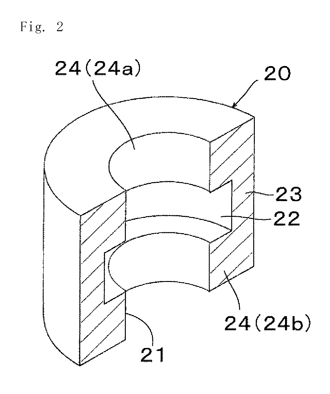 Upper die for fastening button