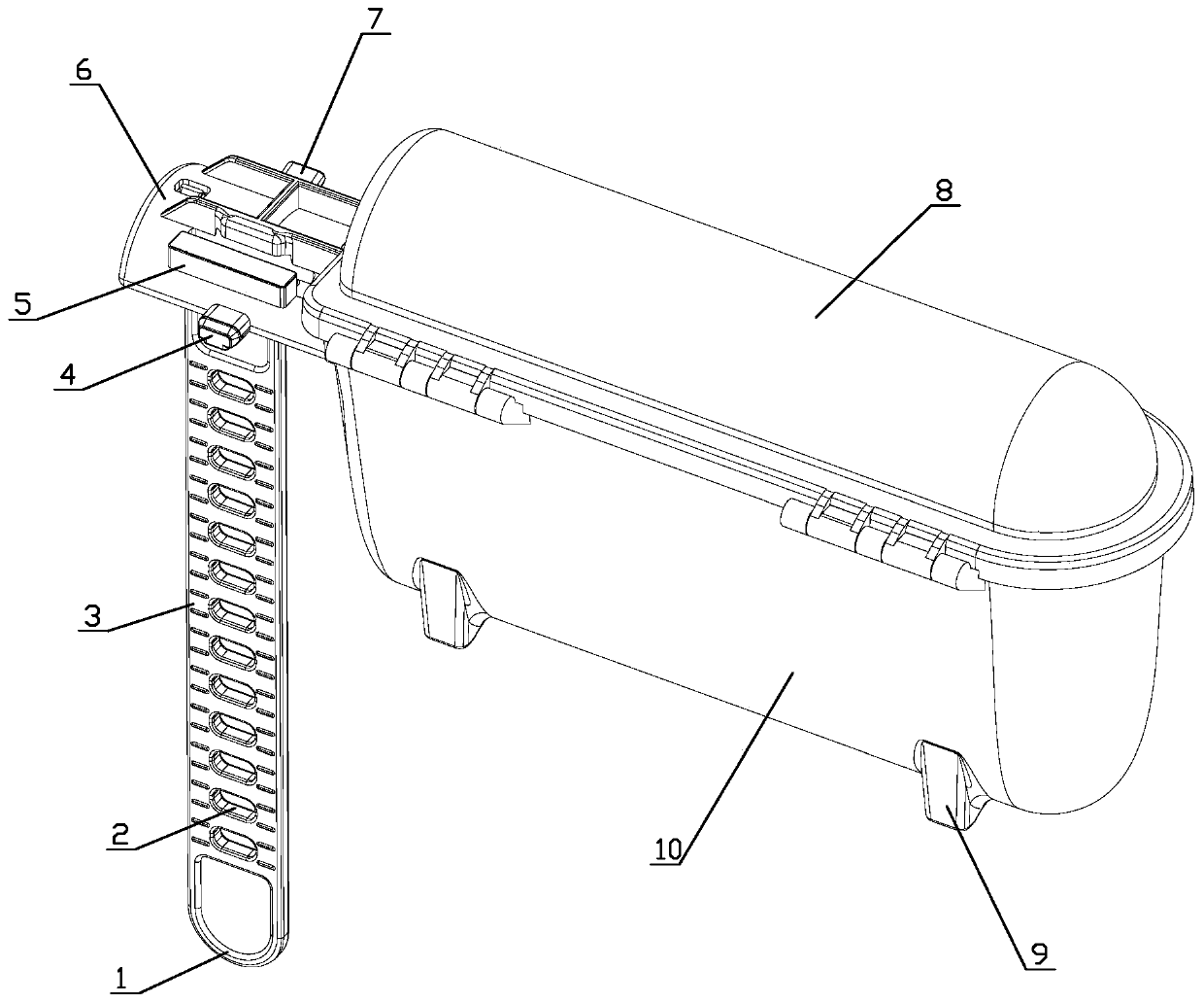 Gun-cleaning waste storing device