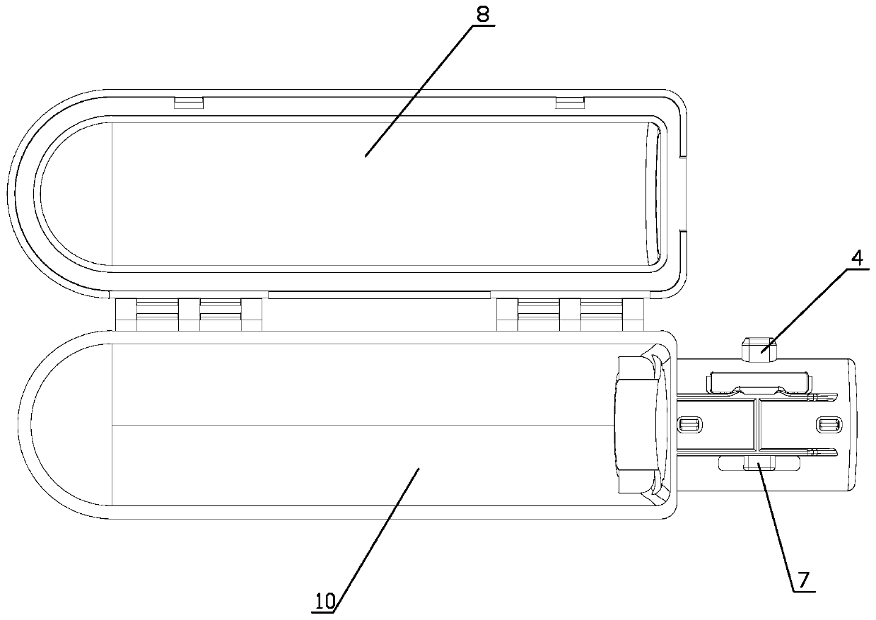 Gun-cleaning waste storing device