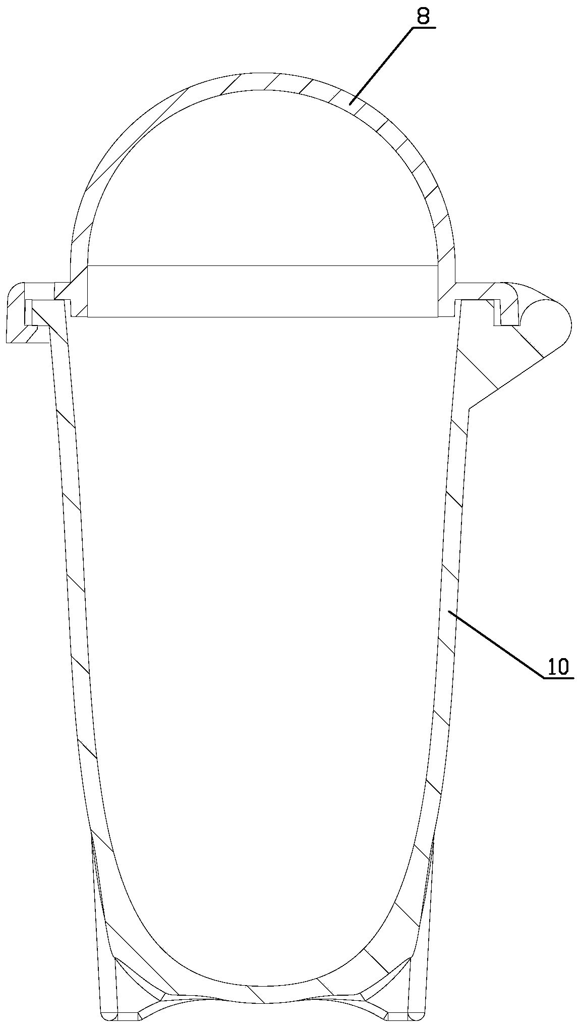 Gun-cleaning waste storing device