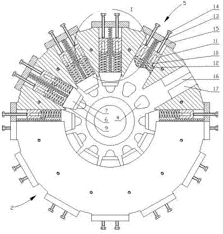 Feed expansion machine mold