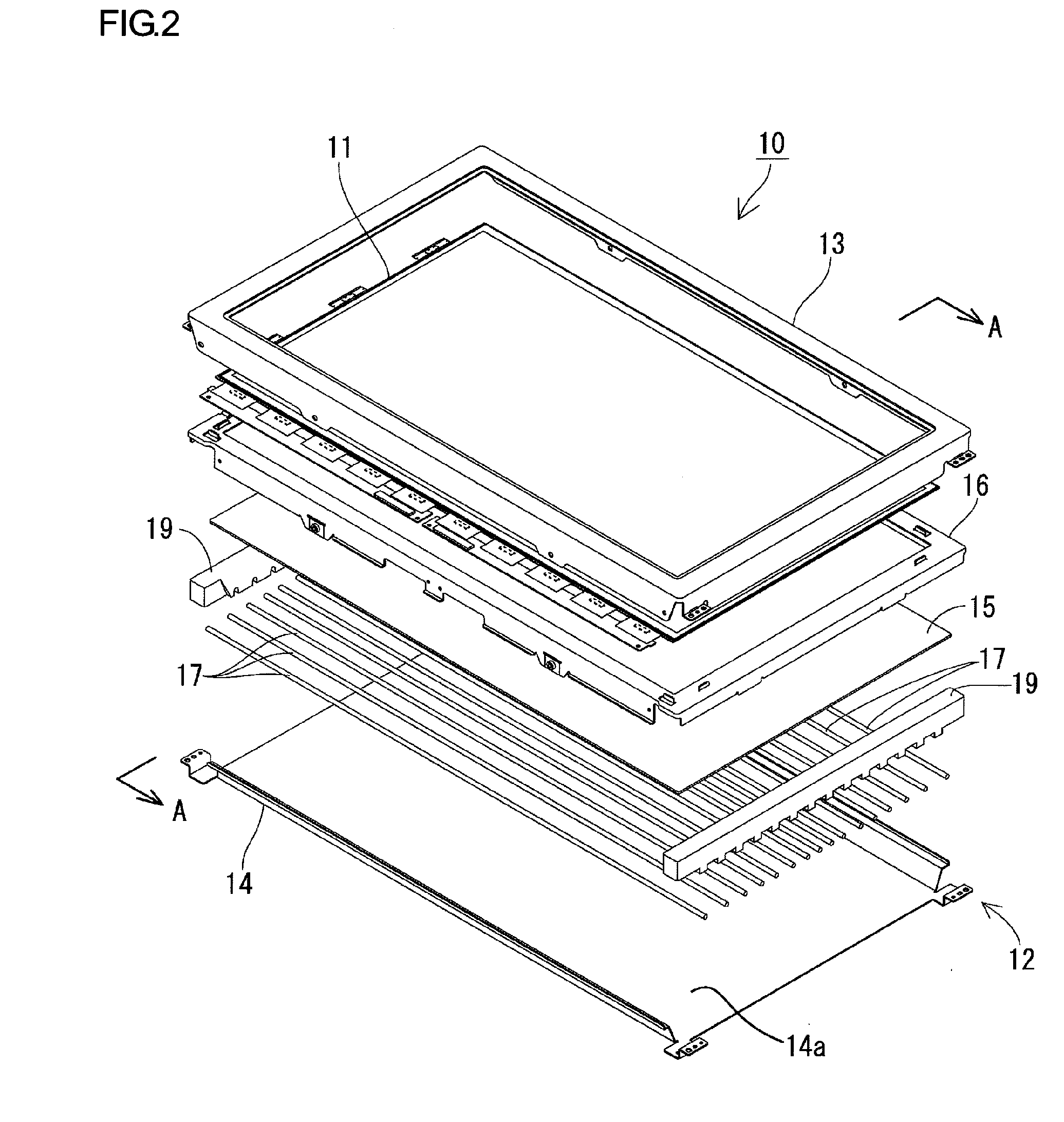 Liquid crystal device and television receiver