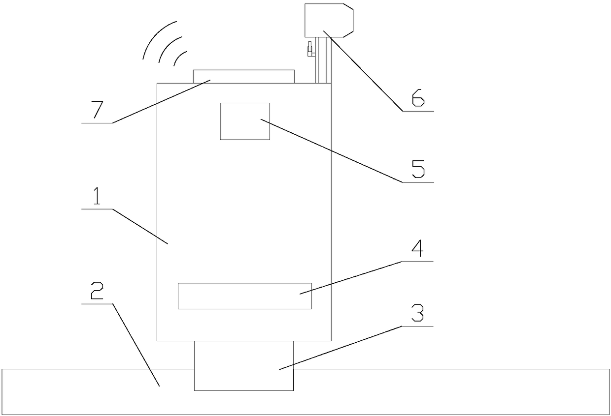 Moving-noise-free intelligent heating robot based on internet of things