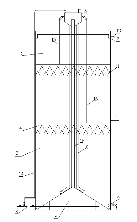 Double-circulation anaerobic reactor