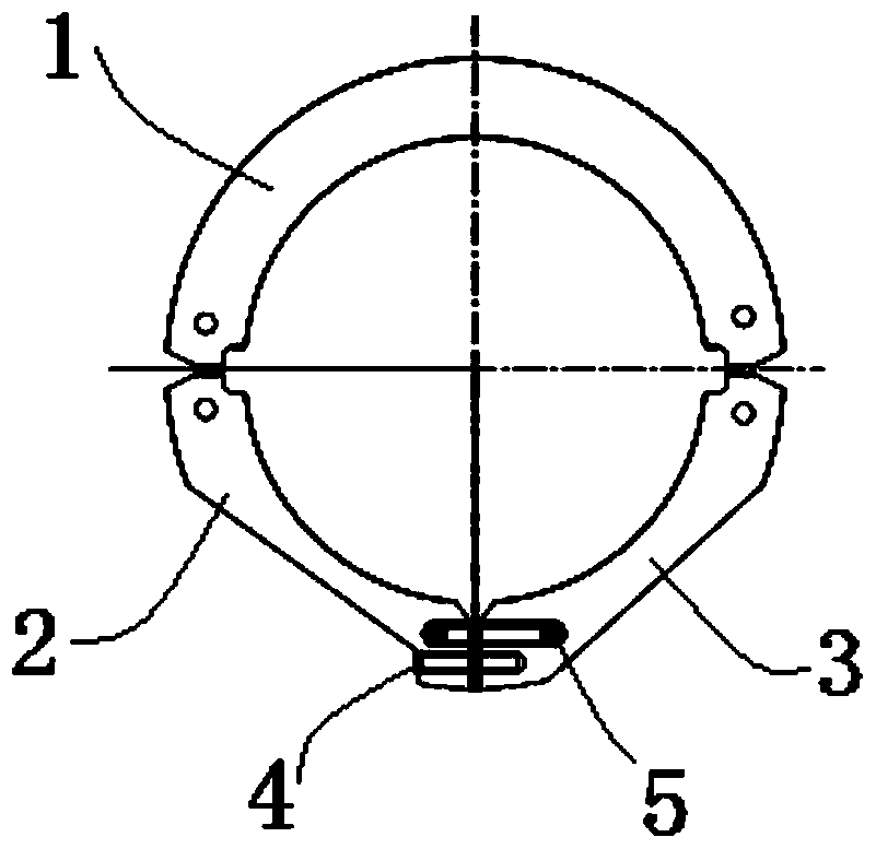 Clamping ring of roll chock and its installation method