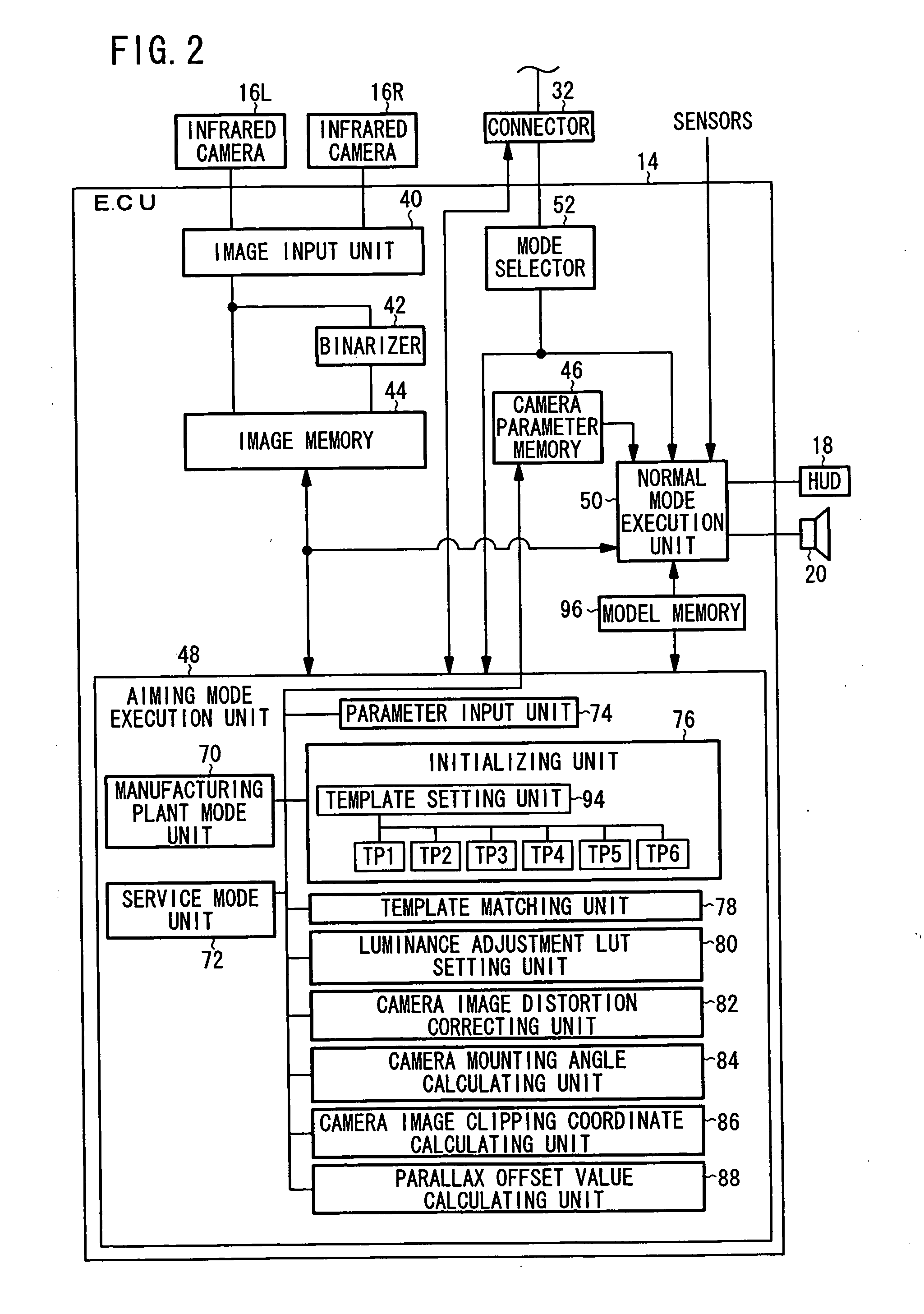 Position detecting apparatus and method of correcting data therein