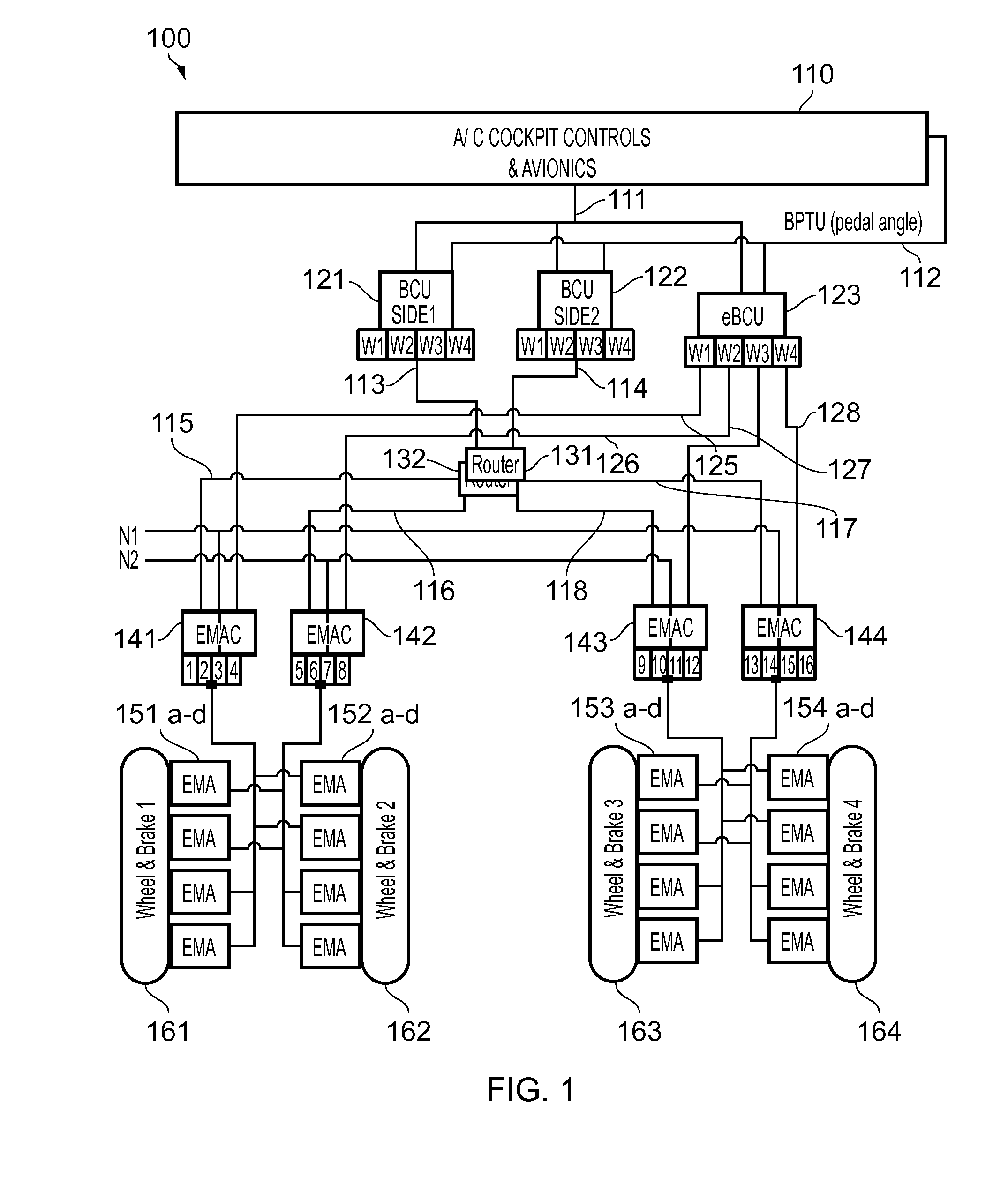 Aircraft electric braking system