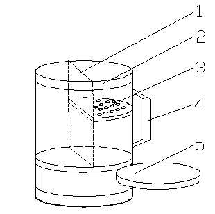 Cup with storage box