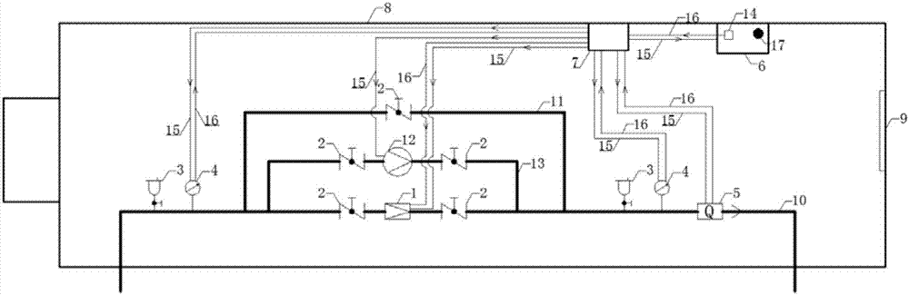 City water supply pipe network pressure regulation and control movable type system and pipe network pressure regulation and control method achieved by adopting system