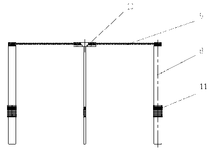 Sectional wolfram wire mesh heater for sapphire single crystal furnace