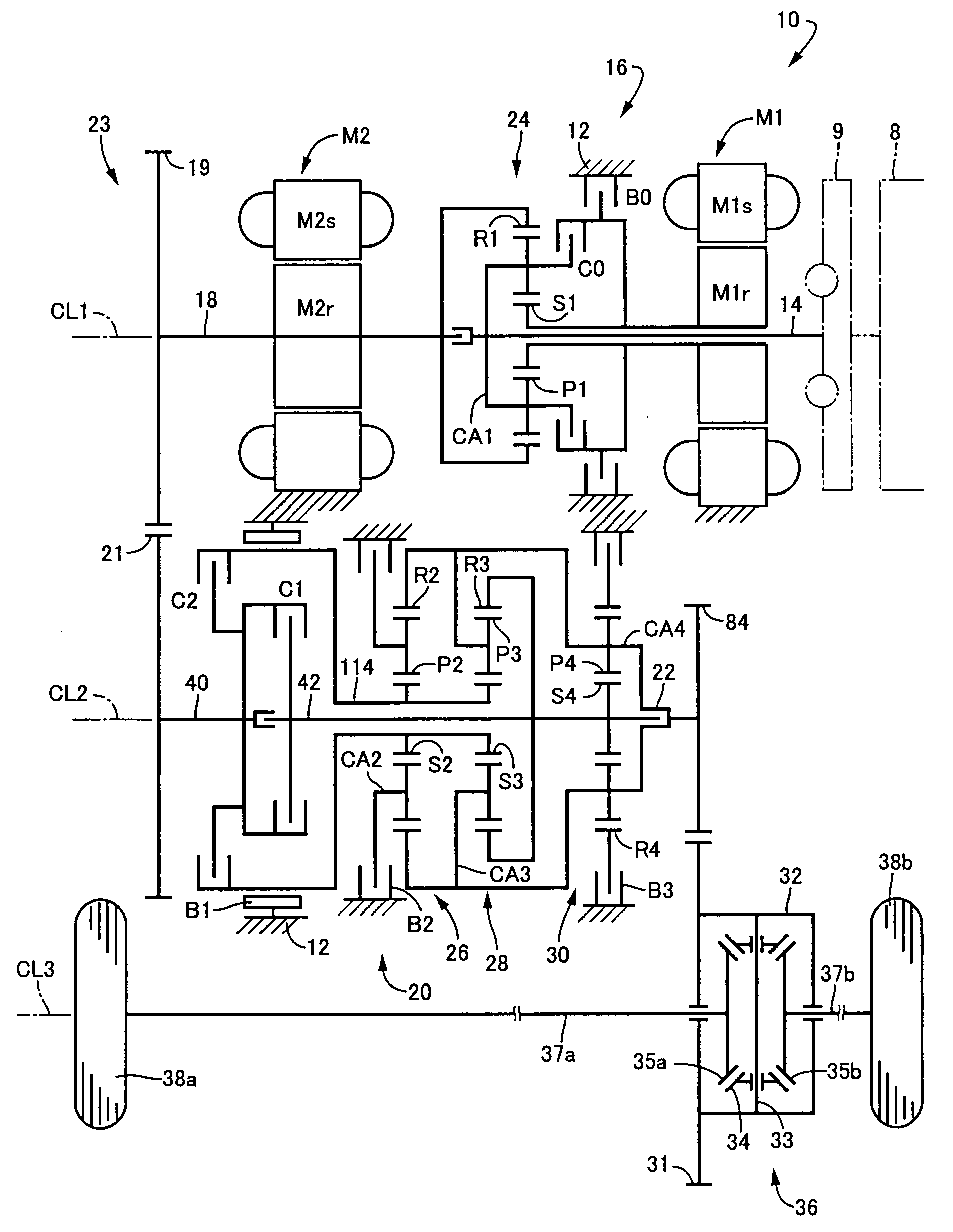 Drive device for vehicle