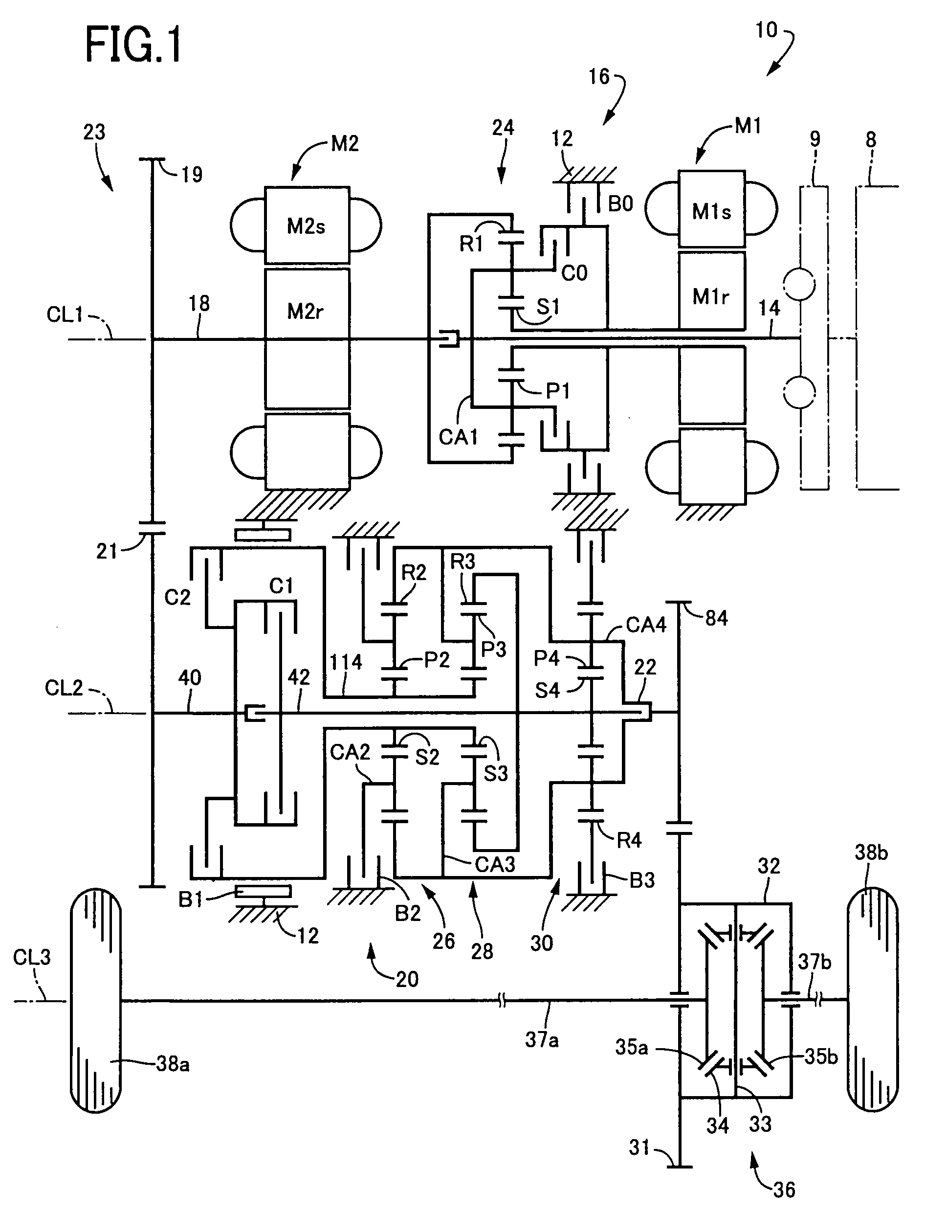 Drive device for vehicle