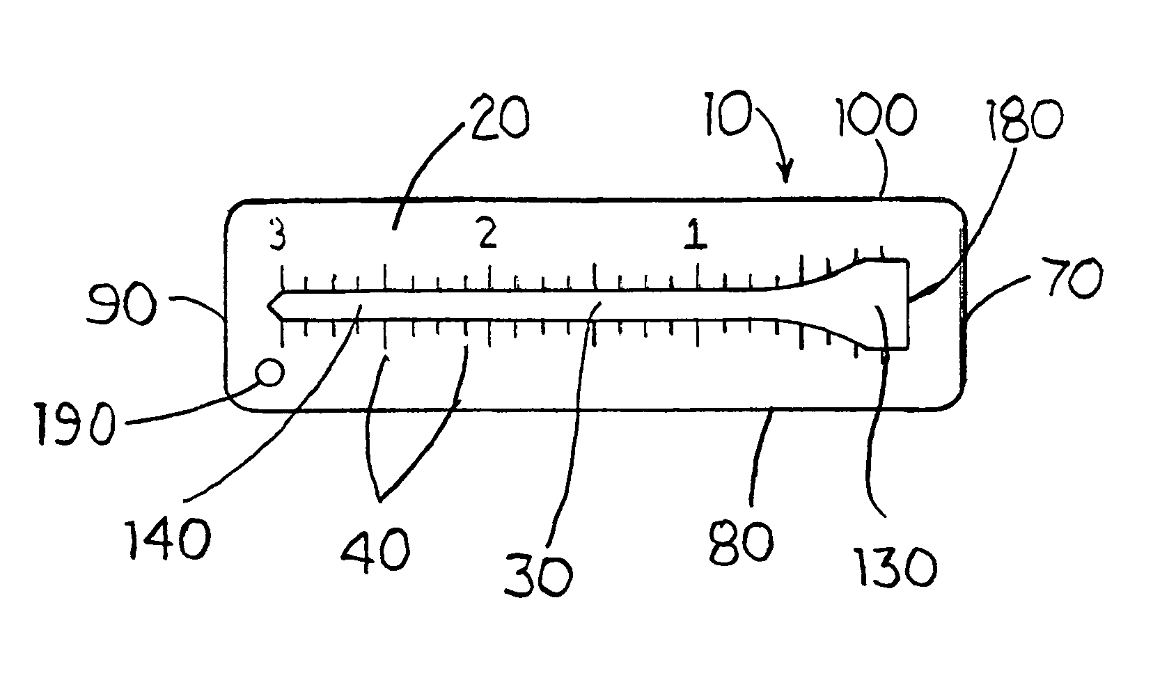 Golf tee marking template