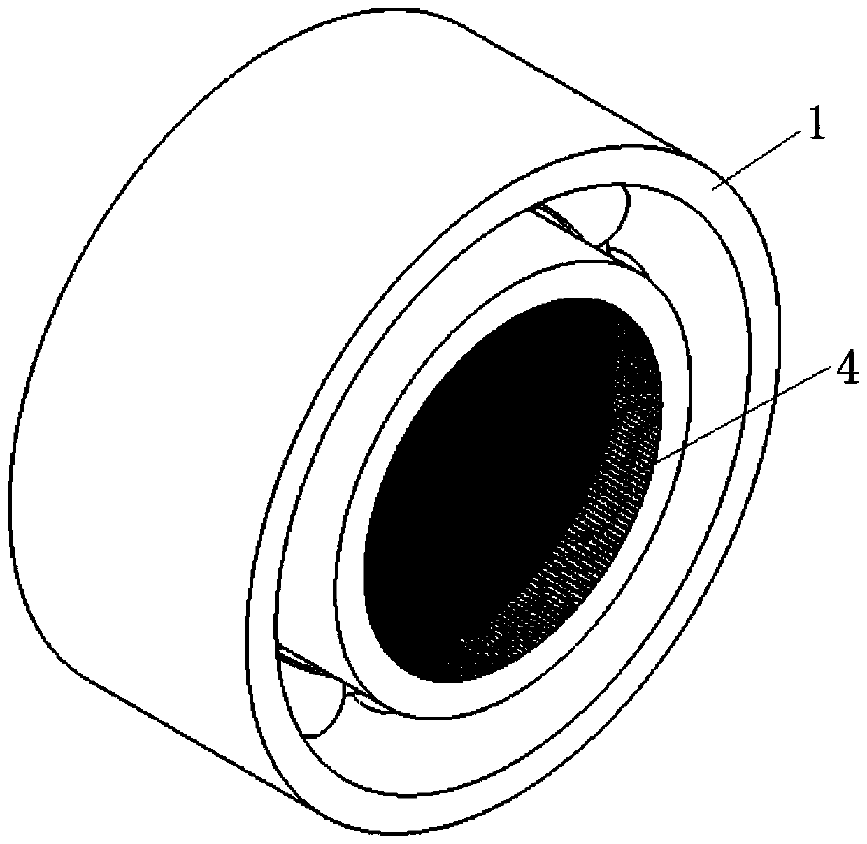 Bearing bush with functionally graded bionic texture as well as preparation method and water-lubricated bearing thereof