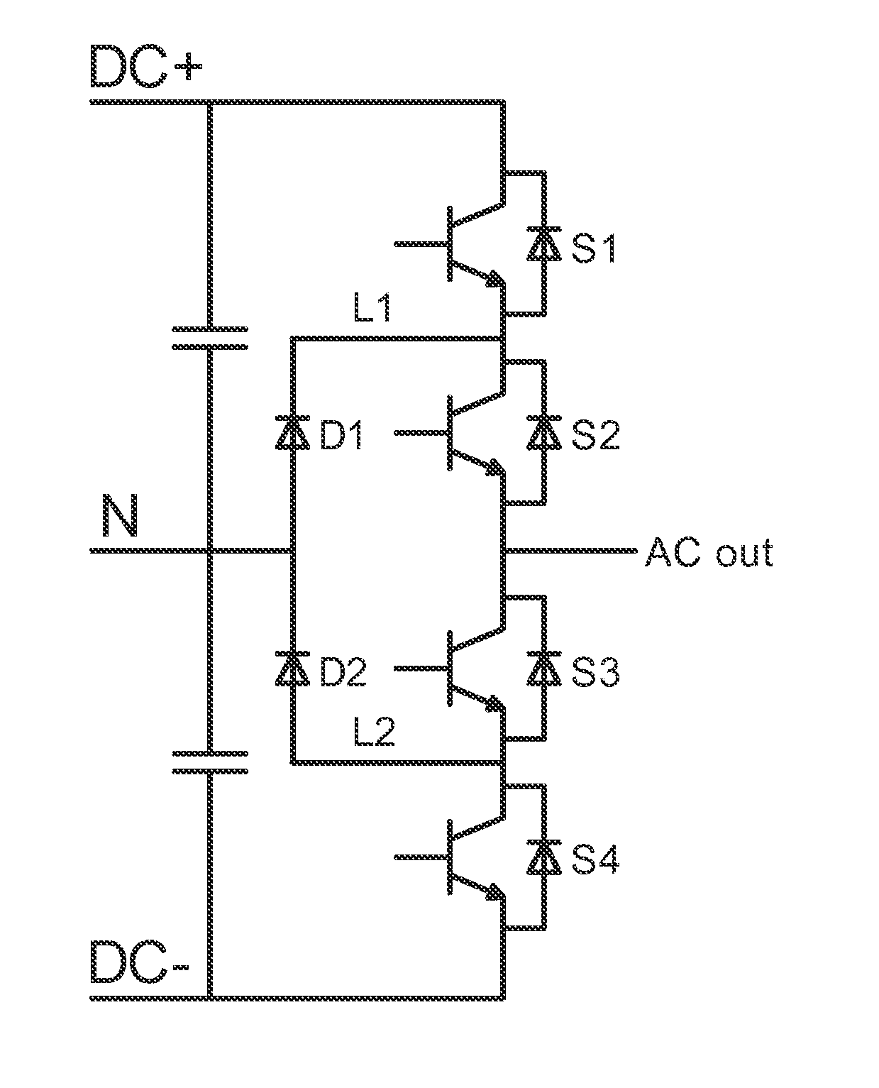 Three-level converter