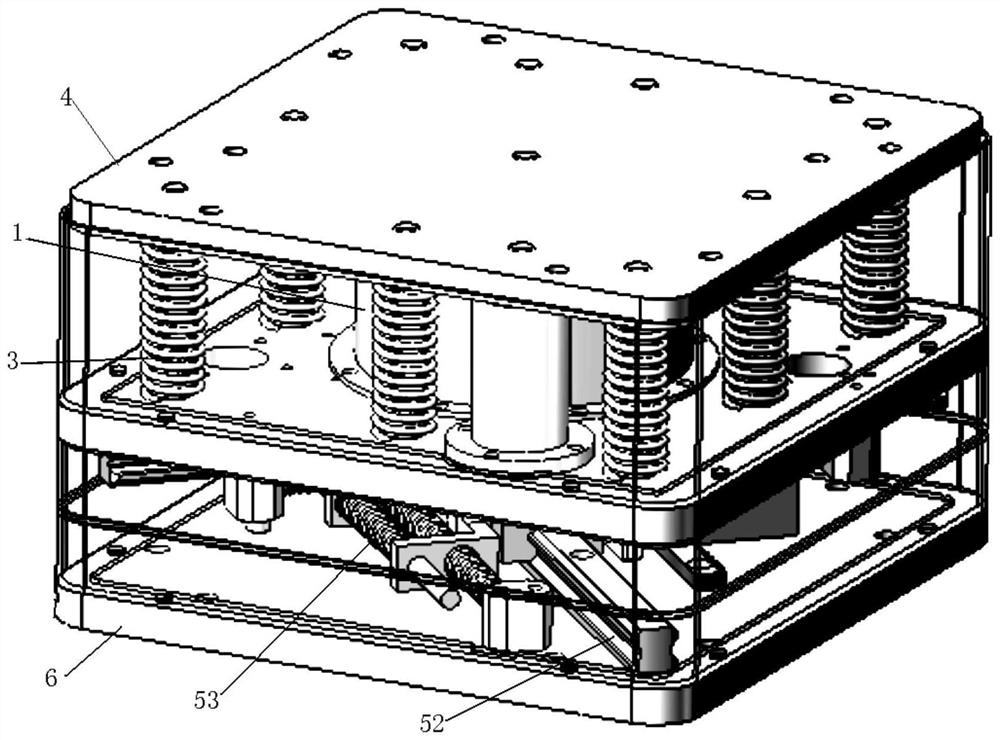 Low-frequency high-bearing-capacity three-dimensional vibration isolation or shock isolation shock resistance support