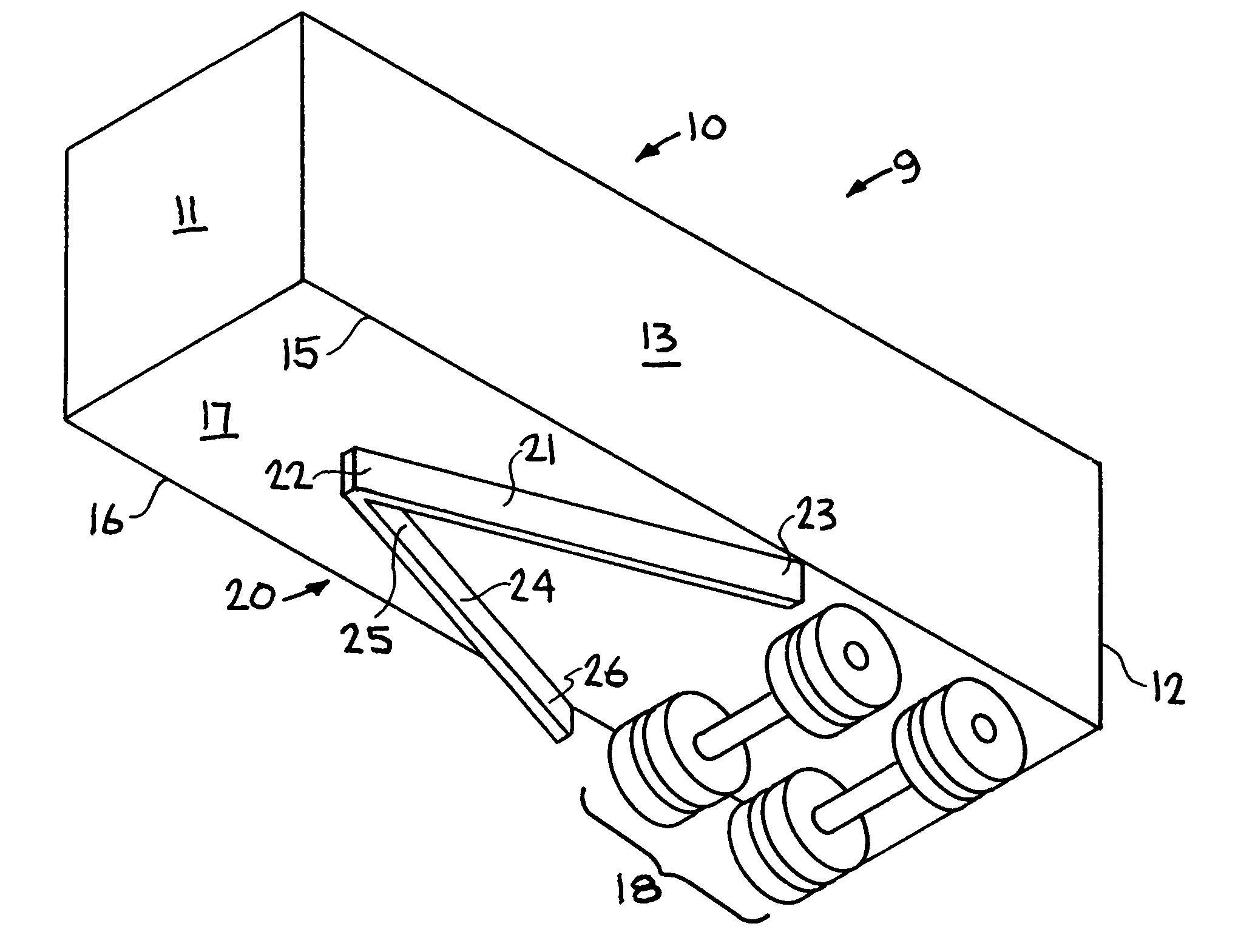 Aerodynamic drag reduction apparatus for wheeled vehicles in ground effect