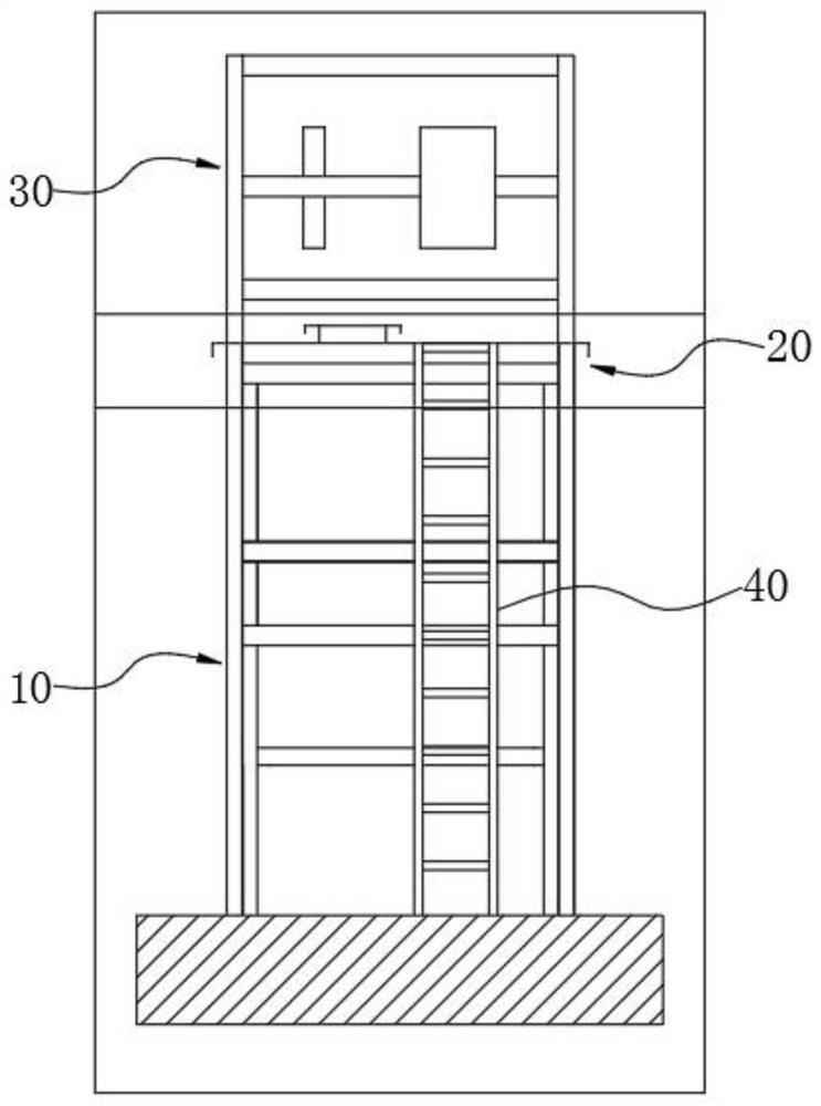 Elevator hoistway frame and elevator