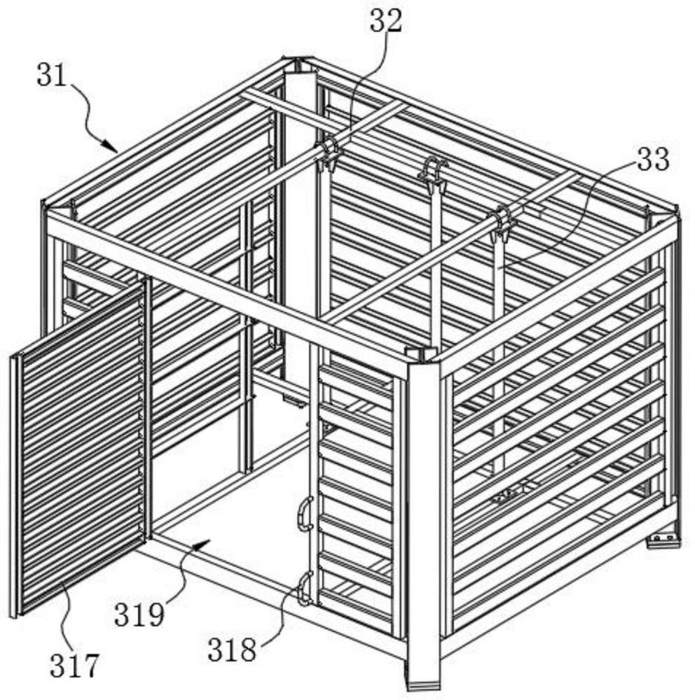 Elevator hoistway frame and elevator