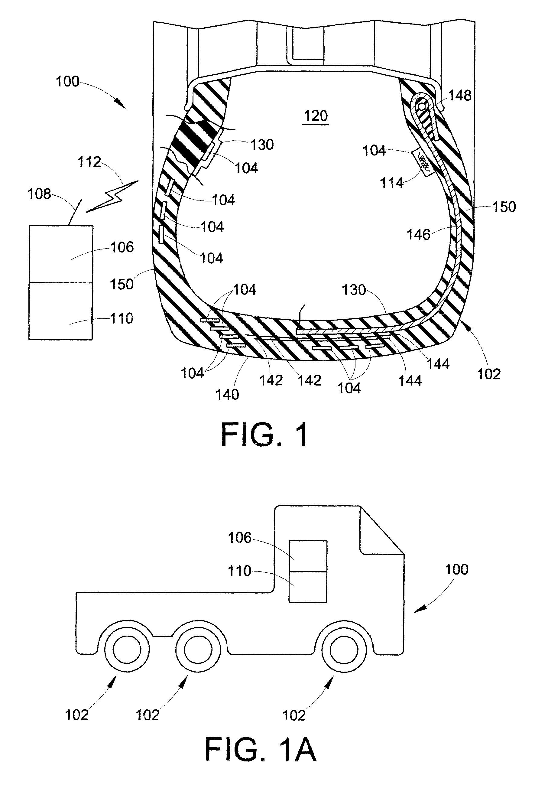 Elastomeric article with wireless micro and nano sensor system