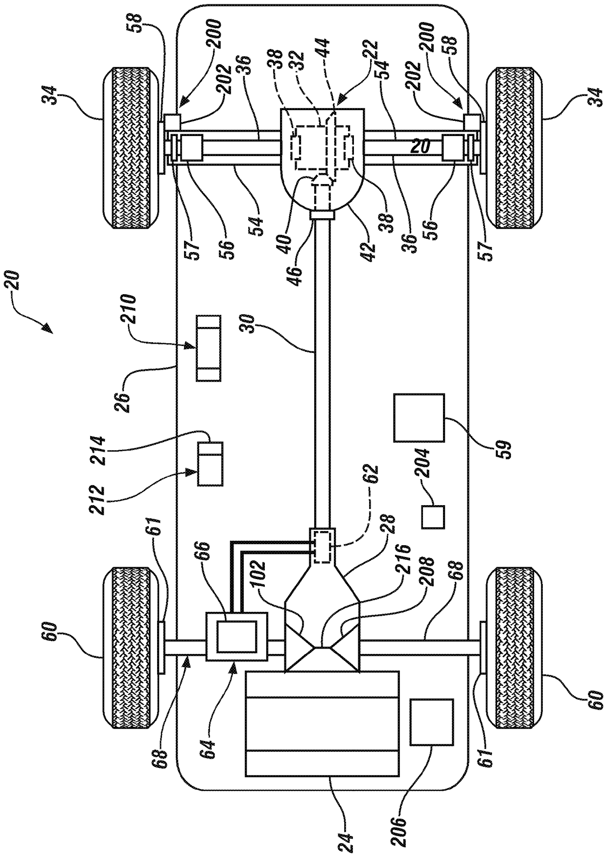 Vehicle having controlled start