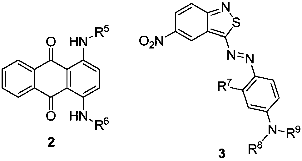 blue disperse dye composition