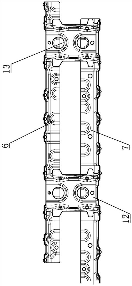 B-pillar lower end outer threshold angle plate structure