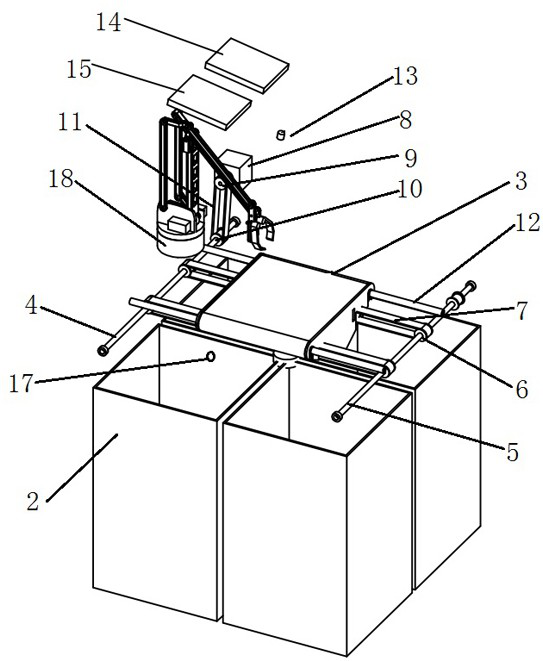 Garbage classification throwing system and method